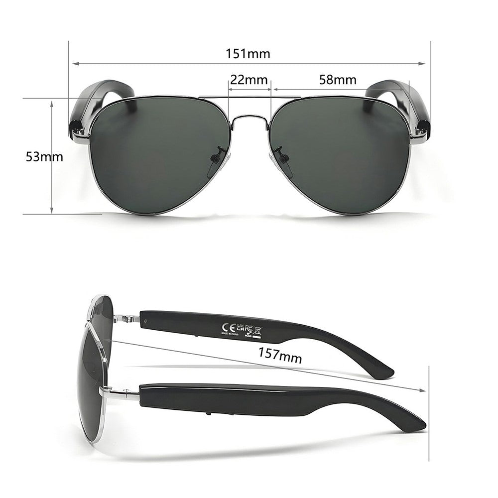 F18 AI Translation Bluetooth-compatible Earphone Glasses Wireless Headset UV Protection Smart Sunglasses Metanexus XR
