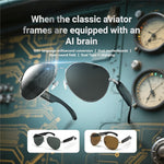 F18 AI Translation Bluetooth-compatible Earphone Glasses Wireless Headset UV Protection Smart Sunglasses Metanexus XR