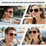 F18 AI Translation Bluetooth-compatible Earphone Glasses Wireless Headset UV Protection Smart Sunglasses Metanexus XR