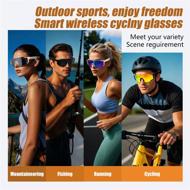 QY-Pro1 AI Translation Bluetooth-compatible Music Glasses for Outdoor Sports Anti UV Cycling Smart Eyewear Metanexus XR