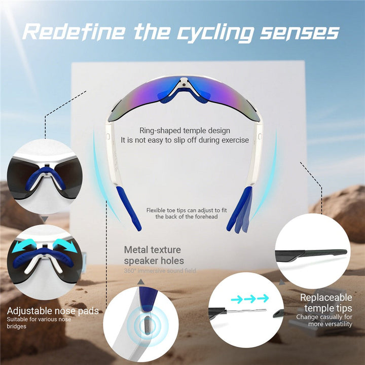 QY-Pro3 AI Translation Bluetooth-Compatible Glasses Outdoor Sports Cycling Music Calls Smart Eyewear Metanexus XR