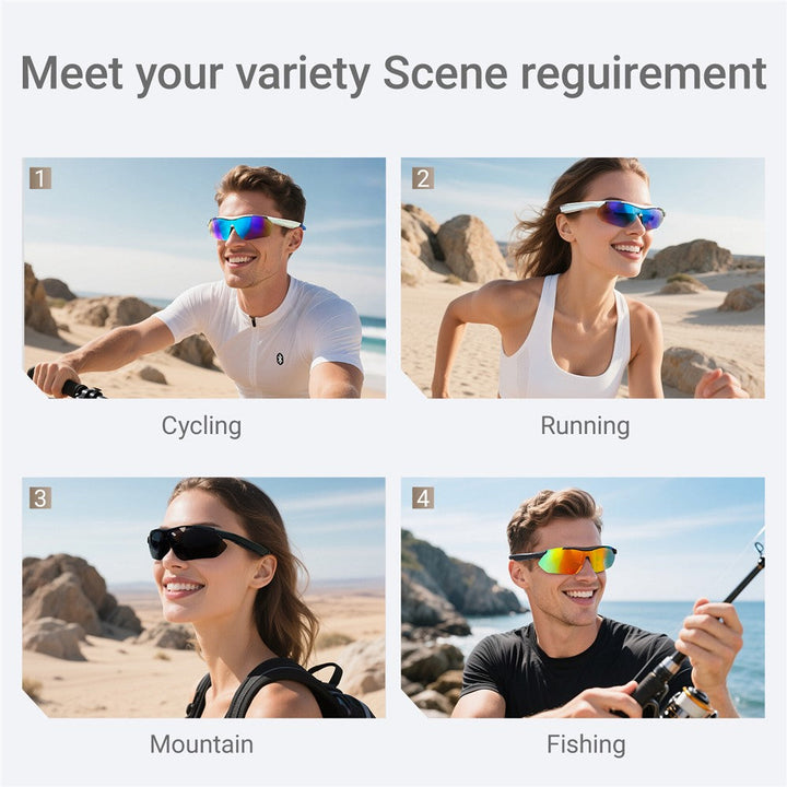 QY-Pro3 AI Translation Bluetooth-Compatible Glasses Outdoor Sports Cycling Music Calls Smart Eyewear Metanexus XR