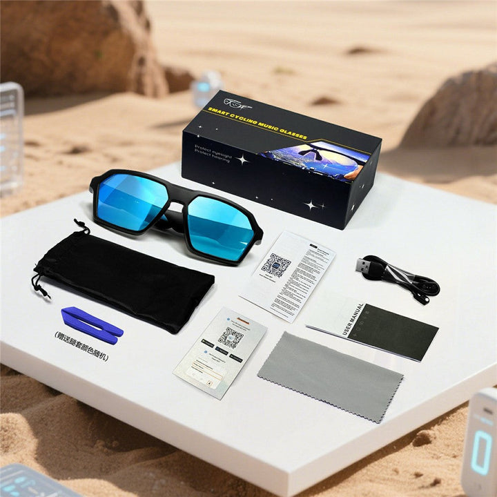 QY-Pro5 Outdoor Sports Cycling Bluetooth-Compatible Glasses AI Translation Music Calls Smart Eyewear Metanexus XR