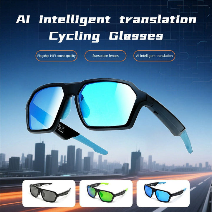 QY-Pro5 Outdoor Sports Cycling Bluetooth-Compatible Glasses AI Translation Music Calls Smart Eyewear Metanexus XR