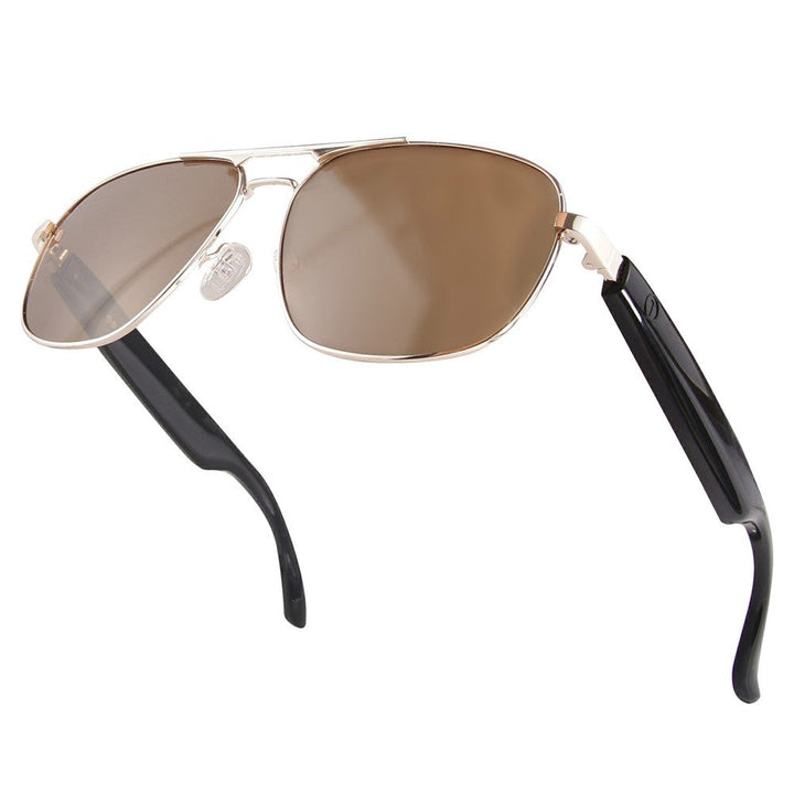 GS02 Polarized Lens Aviator Glasses AI Translation Smart Eyewear Bluetooth-compatible Music Eyeglasses Metanexus XR