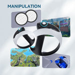 HIBLOKS 4Pcs Silicone Protective Case Set for PS VR2 Headset Lens Cover VR Accessories Metanexus XR