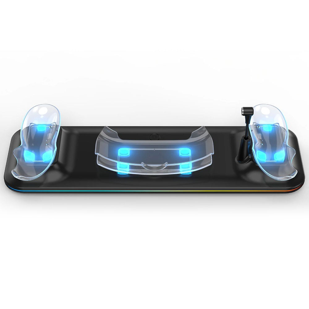Charger Station for Meta Quest 3 VR Headset and Double Controller Charging Dock Metanexus XR