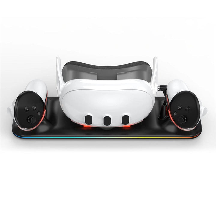 Charger Station for Meta Quest 3 VR Headset and Double Controller Charging Dock Metanexus XR