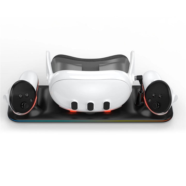 Charger Station for Meta Quest 3 VR Headset and Double Controller Charging Dock Metanexus XR