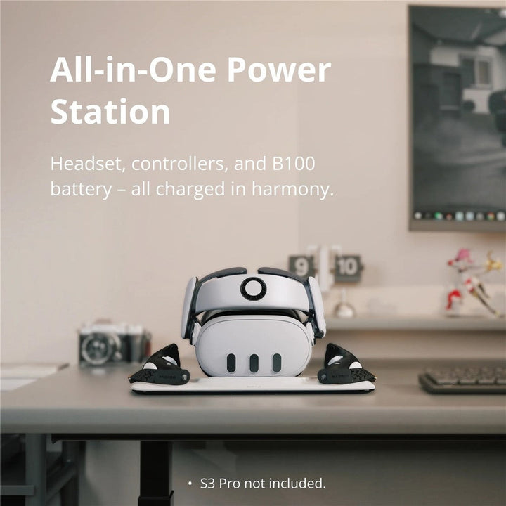 BOBOVR D3 For Meta Quest 3 VR Headset Controller Battery Charging Dock with 2 Batteries Metanexus XR