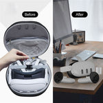 JYS JYS-MQ007 For Meta Quest 3 Hard EVA Portable Storage Bag VR Helmet Handle Protection Bag Metanexus XR