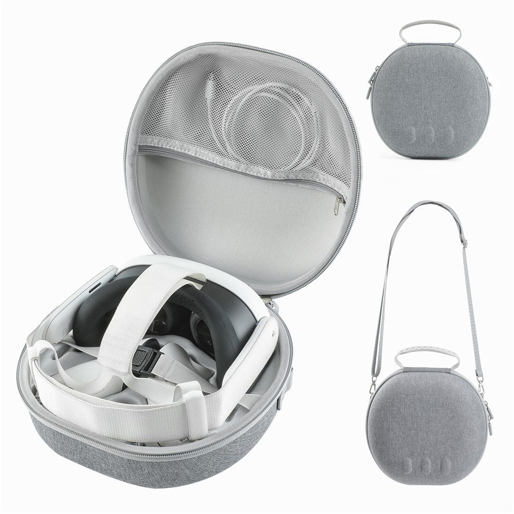 JYS JYS-MQ007 For Meta Quest 3 Hard EVA Portable Storage Bag VR Helmet Handle Protection Bag Metanexus XR