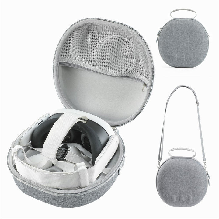 JYS JYS-MQ007 For Meta Quest 3 Hard EVA Portable Storage Bag VR Helmet Handle Protection Bag Metanexus XR
