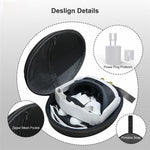 JYS JYS-MQ008 For Meta Quest 3 VR Glasses Shockproof Carrying Case Portable Hard Shell Bag Handbag Metanexus XR