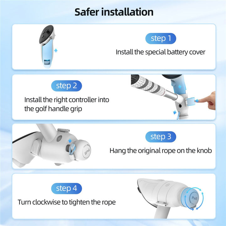 AMVR For Meta Quest 3 / 3S Golf Club Grip Handle Attachment VR Gaming Accessories Metanexus XR