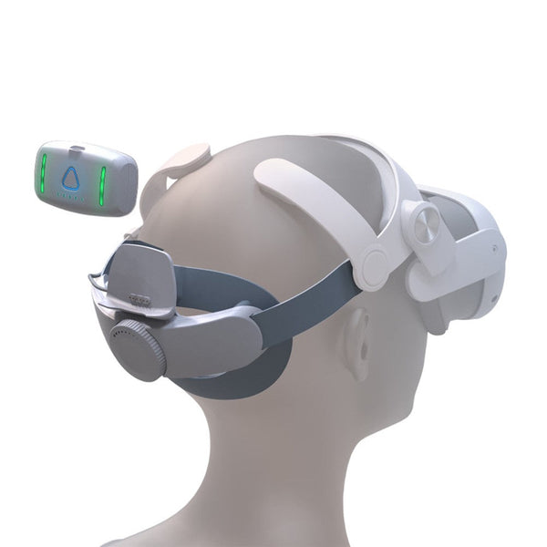 T302POWER For Meta Quest 3 / Quest 3S Headband VR Headset Accessory Head Strap with Ambient Lighting 5000mAh Battery Metanexus XR