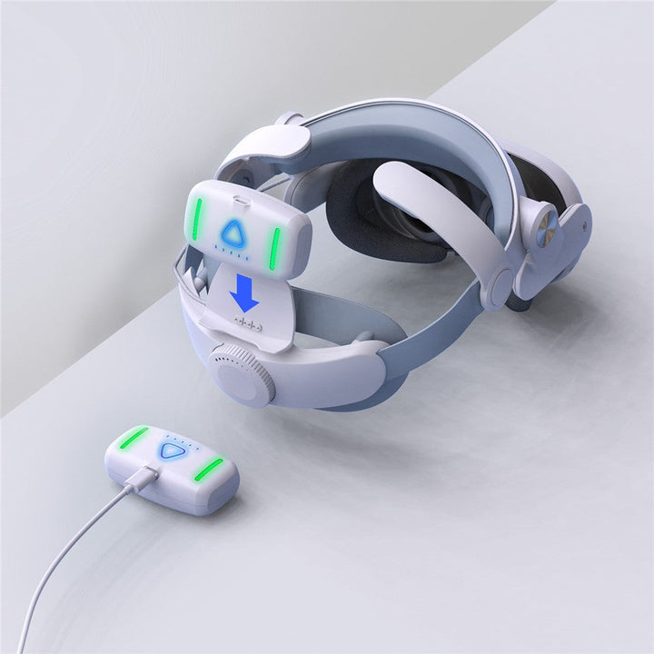 T302POWER For Meta Quest 3 / Quest 3S Headband VR Headset Accessory Head Strap with Ambient Lighting 5000mAh Battery Metanexus XR