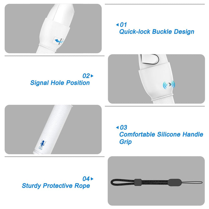 1 Pair For Meta Quest 2 VR Extension Grips VR Game Controllers Handle Metanexus XR