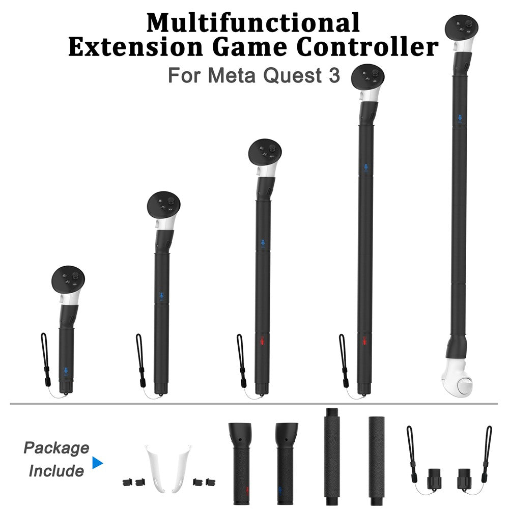 4-In-1 VR Gaming Controller Extension Cover For Meta Quest 3 Auxiliary Tool Metanexus XR