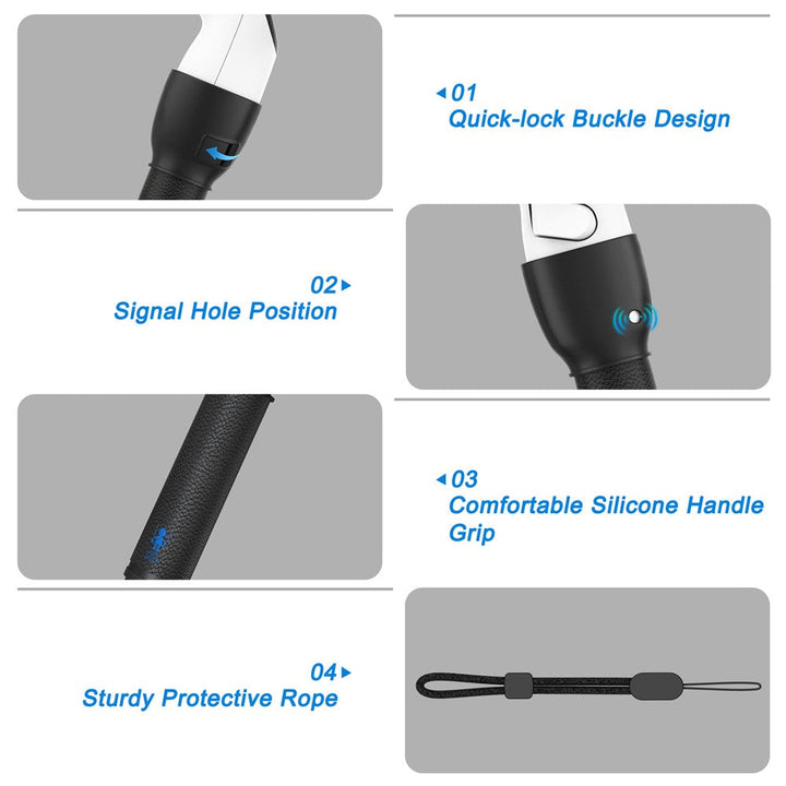 4-In-1 VR Gaming Controller Extension Cover For Meta Quest 3 Auxiliary Tool Metanexus XR