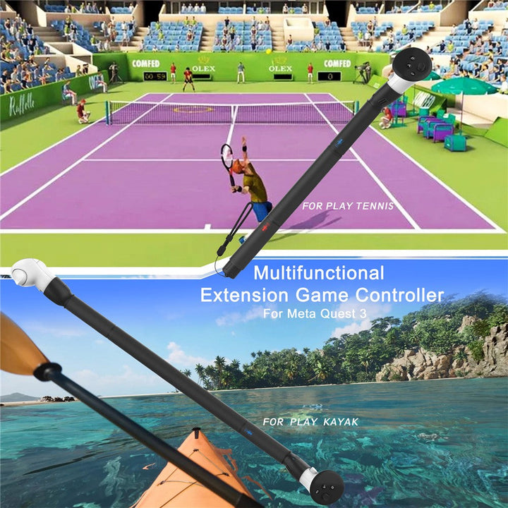 4-In-1 VR Gaming Controller Extension Cover For Meta Quest 3 Auxiliary Tool Metanexus XR