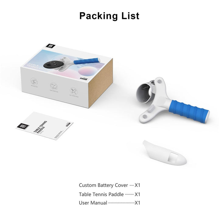 AMVR Q3TP1 For Meta Quest 3 Table Tennis Paddle Grip VR Gaming Accessories Metanexus XR