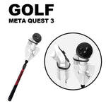 WOLMTT For Meta Quest 3 VR Golf Club Controller Ergonomic Grip Stick Handle Metanexus XR