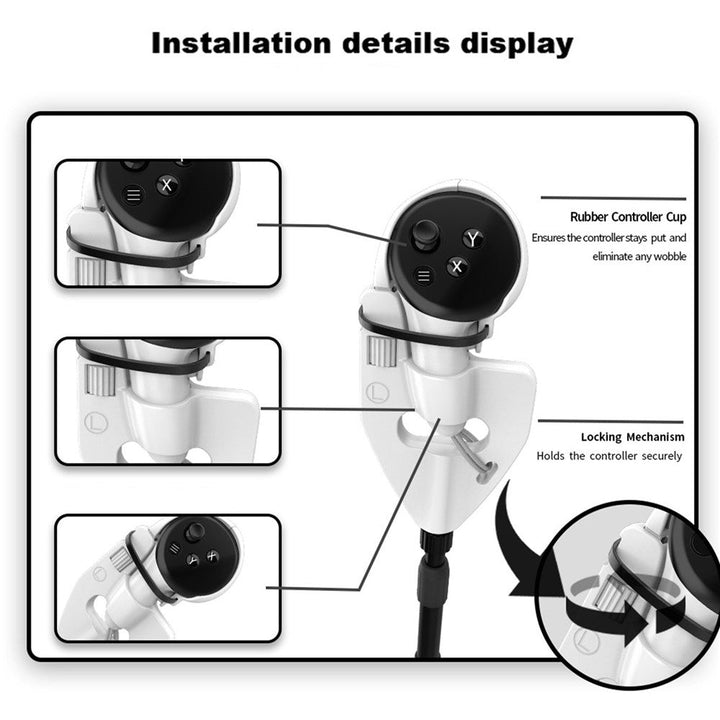 WOLMTT For Meta Quest 3 VR Golf Club Controller Ergonomic Grip Stick Handle Metanexus XR