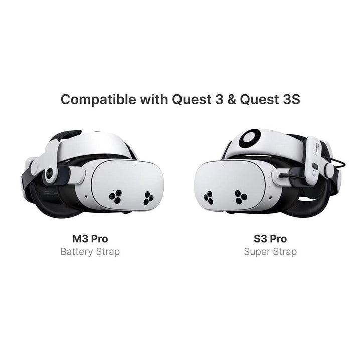 BOBOVR S3 Pro For Meta Quest 3S / 3 Battery Head Strap with 10000mAh Replaceable Battery Pack Metanexus XR