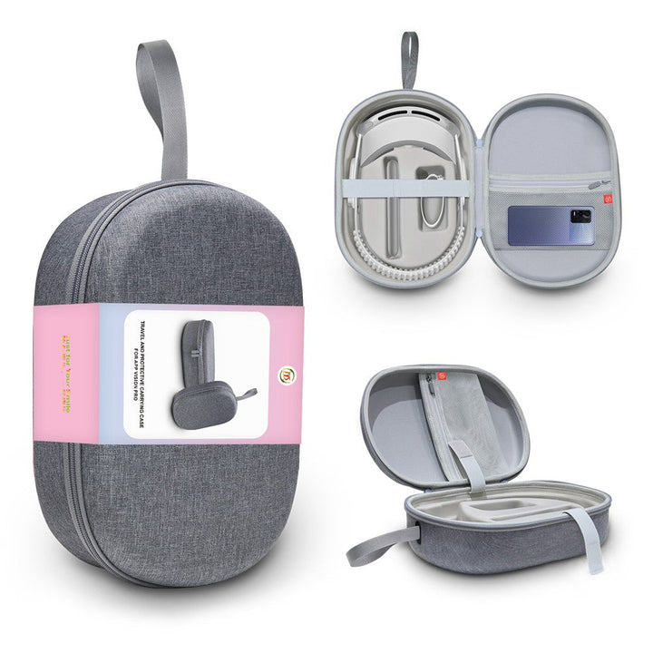JYS JYS-APP001 Storage Bag for Apple Vision Pro VR Accessories Carrying Case, Grey Linen Cover Metanexus XR