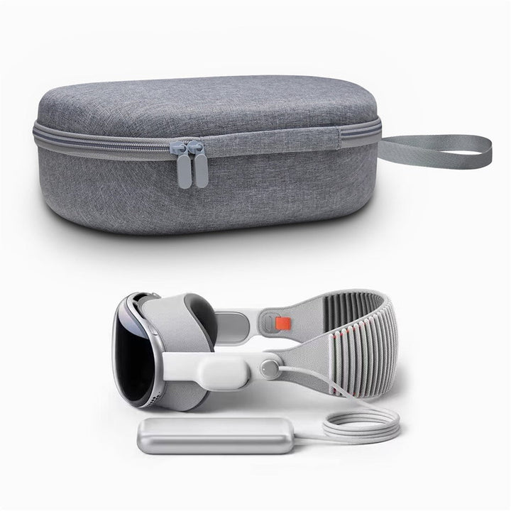 JYS JYS-APP001 Storage Bag for Apple Vision Pro VR Accessories Carrying Case, Grey Linen Cover Metanexus XR