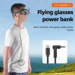 BRDRC DJI-9428 Power Supply Cable for DJI Goggles 2, Type-C Cable Goggles Glasses Power Cord Metanexus XR