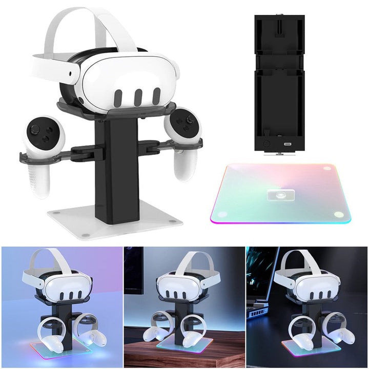 Storage Rack for Meta Quest 3S / Quest 3 / Quest 2 VR Headset Charging Stand Controller Desktop Organizer Metanexus XR
