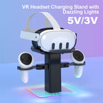 Storage Rack for Meta Quest 3S / Quest 3 / Quest 2 VR Headset Charging Stand Controller Desktop Organizer Metanexus XR