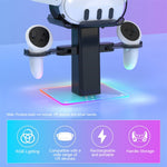 Storage Rack for Meta Quest 3S / Quest 3 / Quest 2 VR Headset Charging Stand Controller Desktop Organizer Metanexus XR