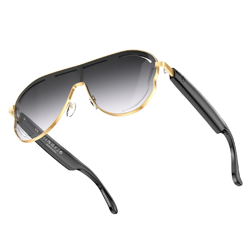 A17 Stainless Steel Large Frame Smart Glasses AI Translation Bluetooth-compatible Audio Sunglasses Metanexus XR