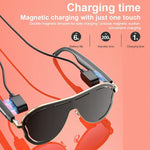 A17 Stainless Steel Large Frame Smart Glasses AI Translation Bluetooth-compatible Audio Sunglasses Metanexus XR