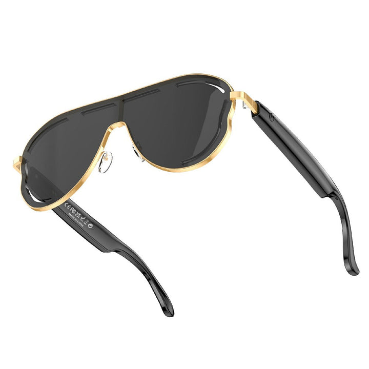 A17 Stainless Steel Large Frame Smart Glasses AI Translation Bluetooth-compatible Audio Sunglasses Metanexus XR