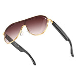 A17 Stainless Steel Large Frame Smart Glasses AI Translation Bluetooth-compatible Audio Sunglasses Metanexus XR