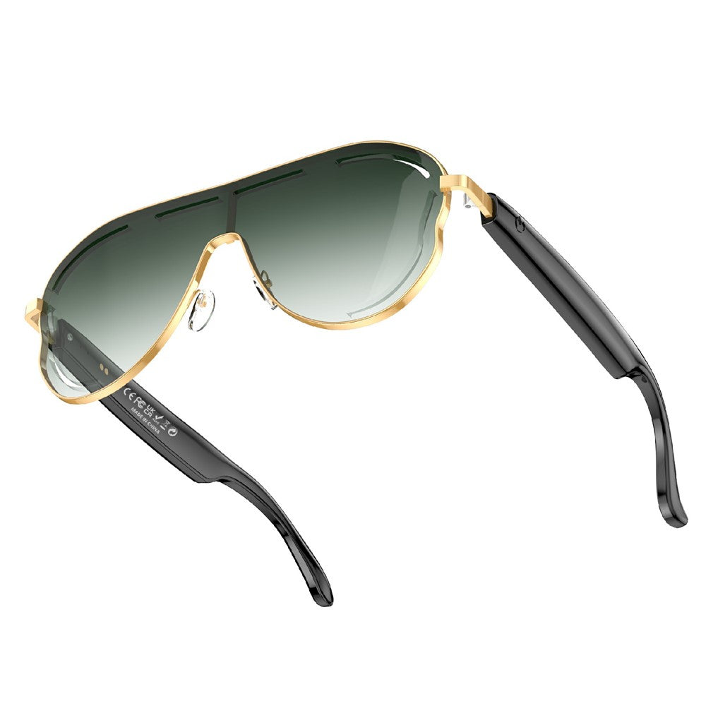 A17 Stainless Steel Large Frame Smart Glasses AI Translation Bluetooth-compatible Audio Sunglasses Metanexus XR