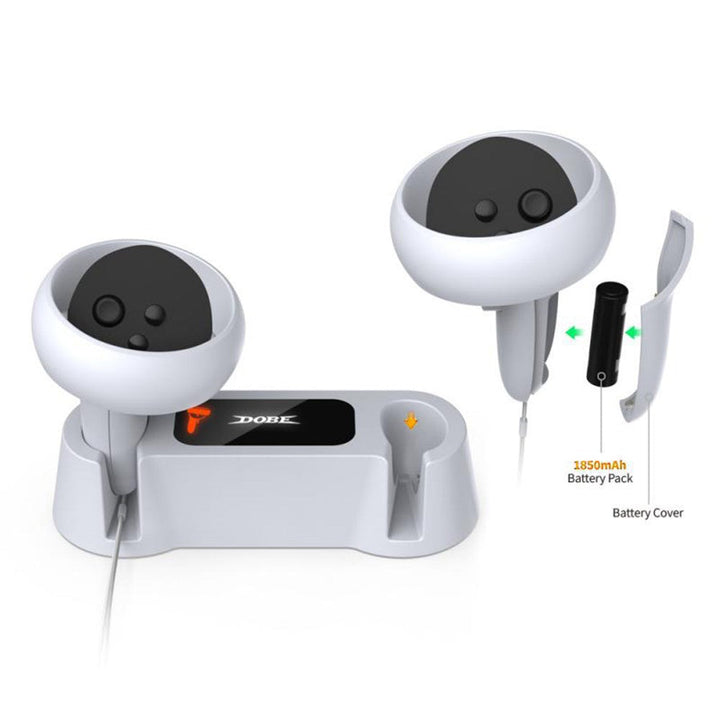 DOBE TY-18170 Charging Dock Station Dual Controller Charger Holder Base for Oculus Quest 2 VR Accessories Metanexus XR