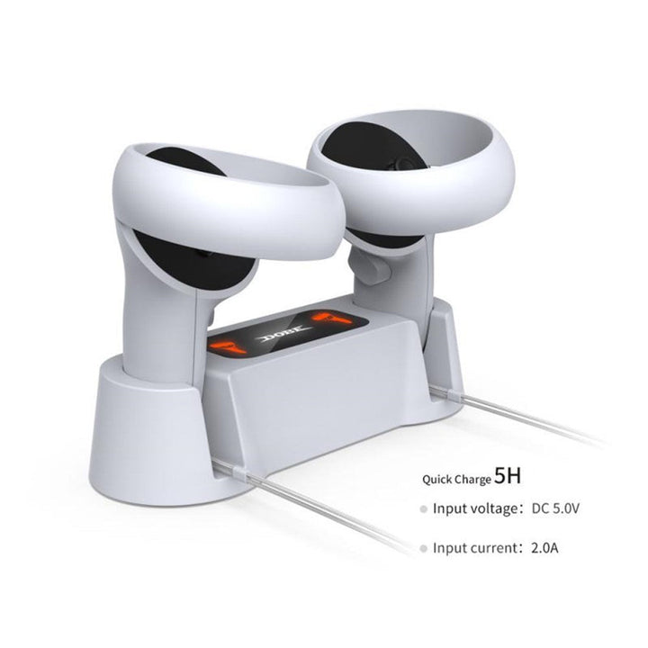 DOBE TY-18170 Charging Dock Station Dual Controller Charger Holder Base for Oculus Quest 2 VR Accessories Metanexus XR