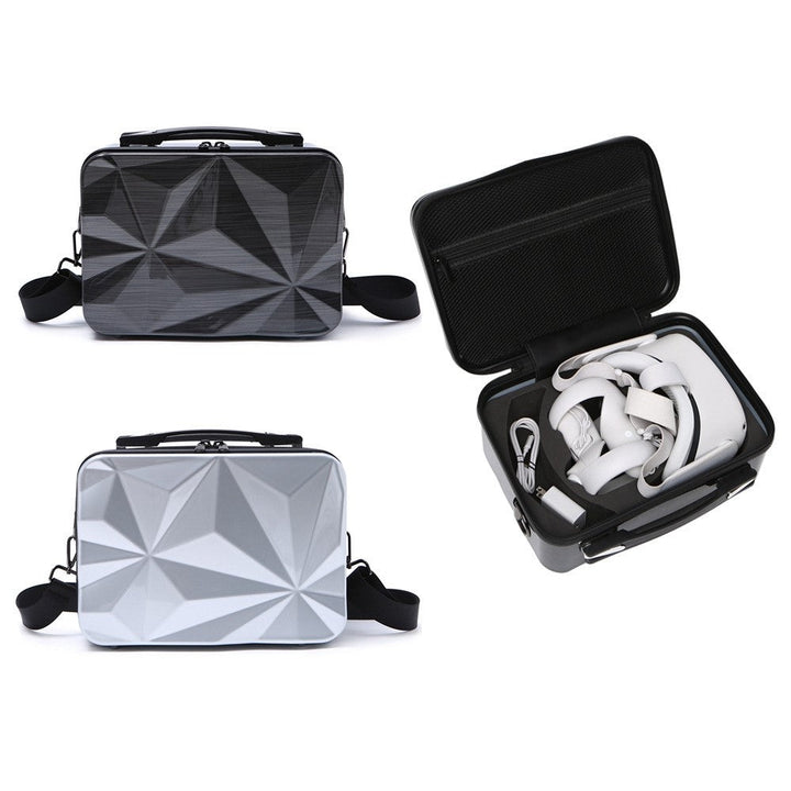 BKANO VR Glasses Carry Case for Oculus Quest 2 Brushed Shockproof Bag Portable Accessories Organization Box Metanexus XR