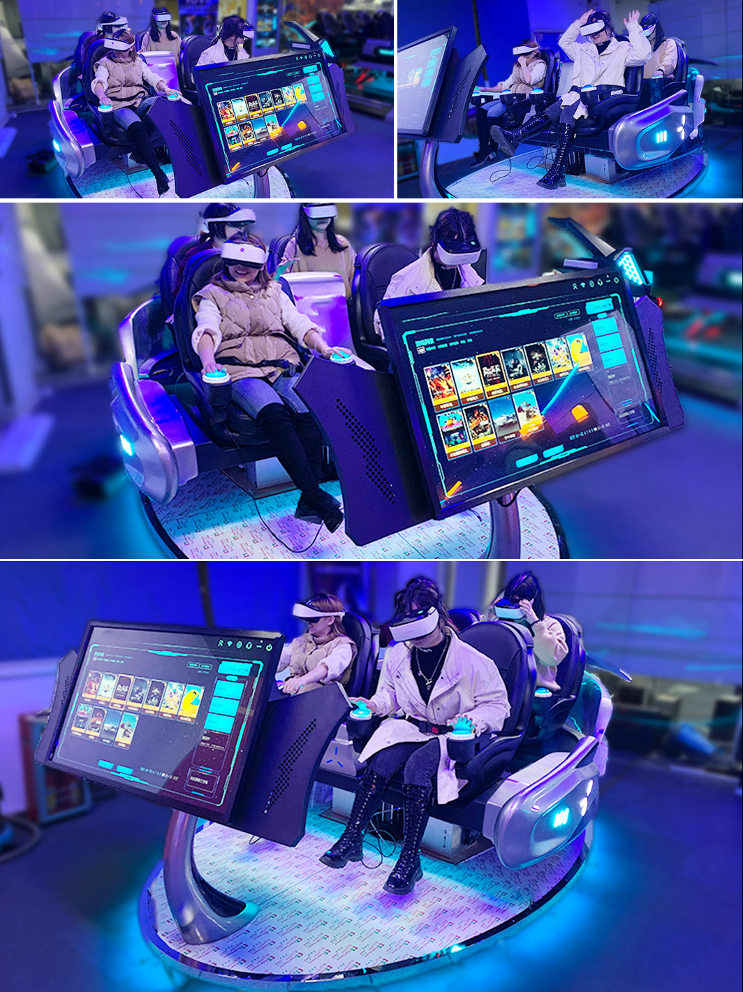 4 Seat VR Spaceship Ride – 3-Axis Platform, 43" Touch Control, Smoke Effects – 4 seat vr spaceship ride – photo 6 of 6