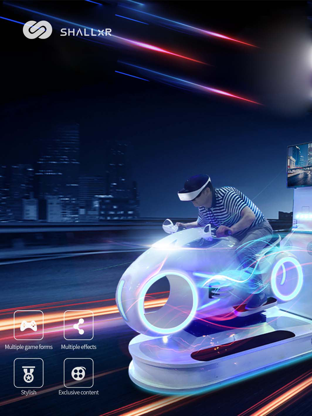 Motorcycle Racing Simulator – Glasses-Free 360° View with AR Interaction – motorcycle racing simulator – photo 1 of 6