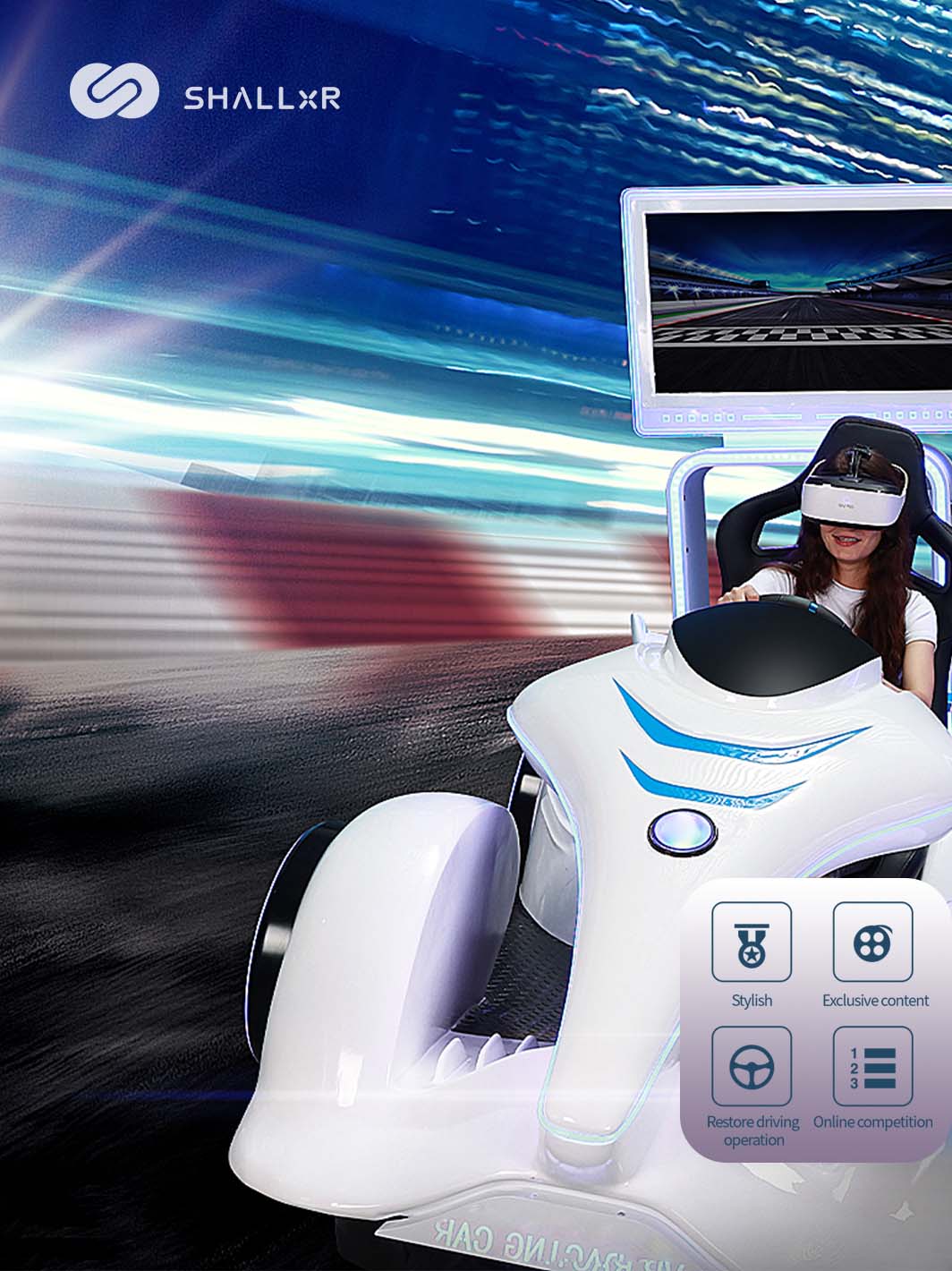 VR Kart Racing Simulator – Multiplayer Kart Cabinet with Exclusive Content – vr kart racing – photo 1 of 6