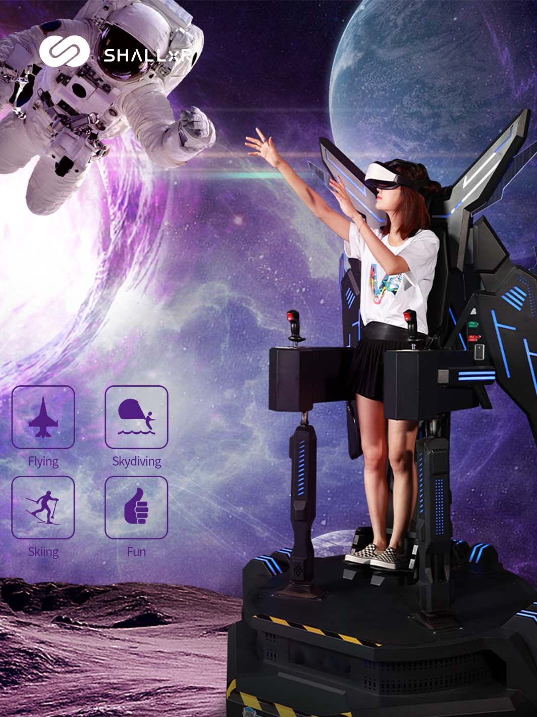 Flight VR Simulator – Mecha Eagle Cabinet with Weightlessness Effect – bird flight vr simulator – photo 1 of 6