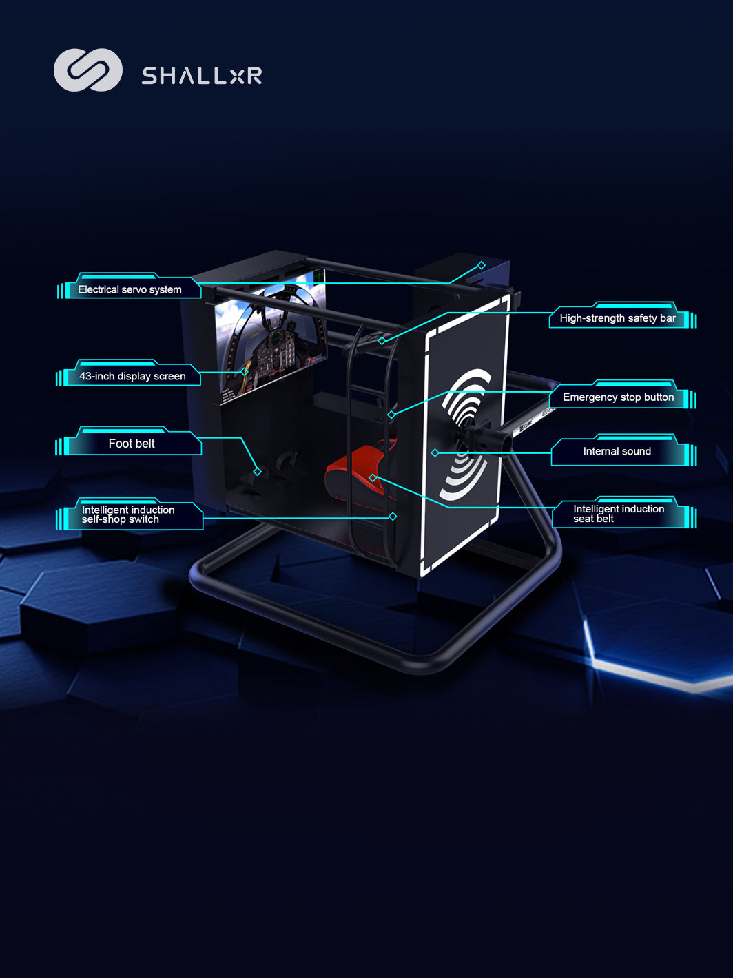 720 Degree Simulator – Dual-Axis Rotation Shooting Cabinet, VR or Non-VR – 720 degree simulator – photo 4 of 6