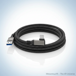 VR cable 3m USB 3.2 Gen2 fast charging 10Gbps, SKU 662802099A — Metanexus XR