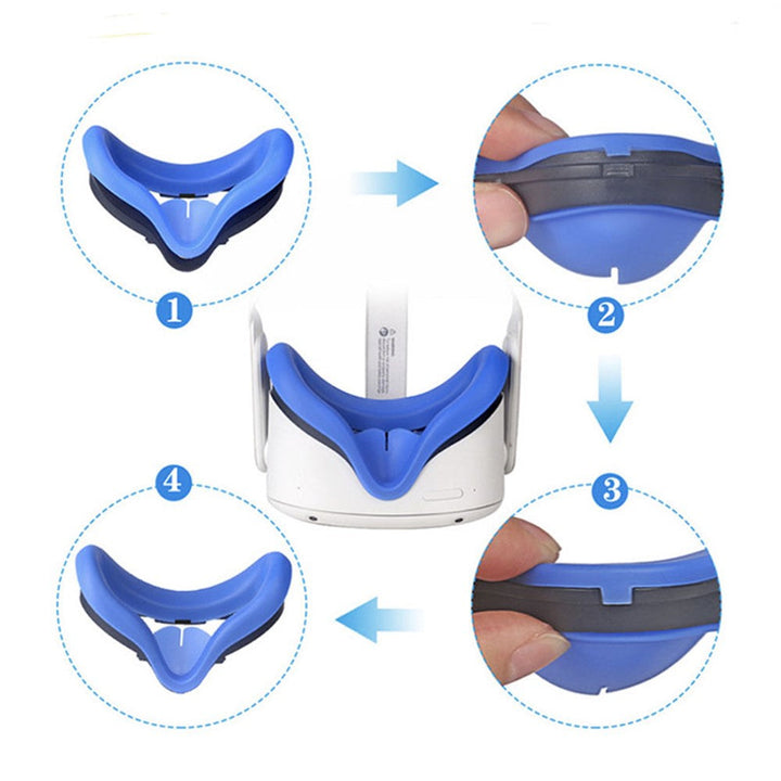 Storage Bag + Face Mask + Lens Protective Cover + Silicone Handle Cover Set for Oculus Quest 2 Metanexus XR